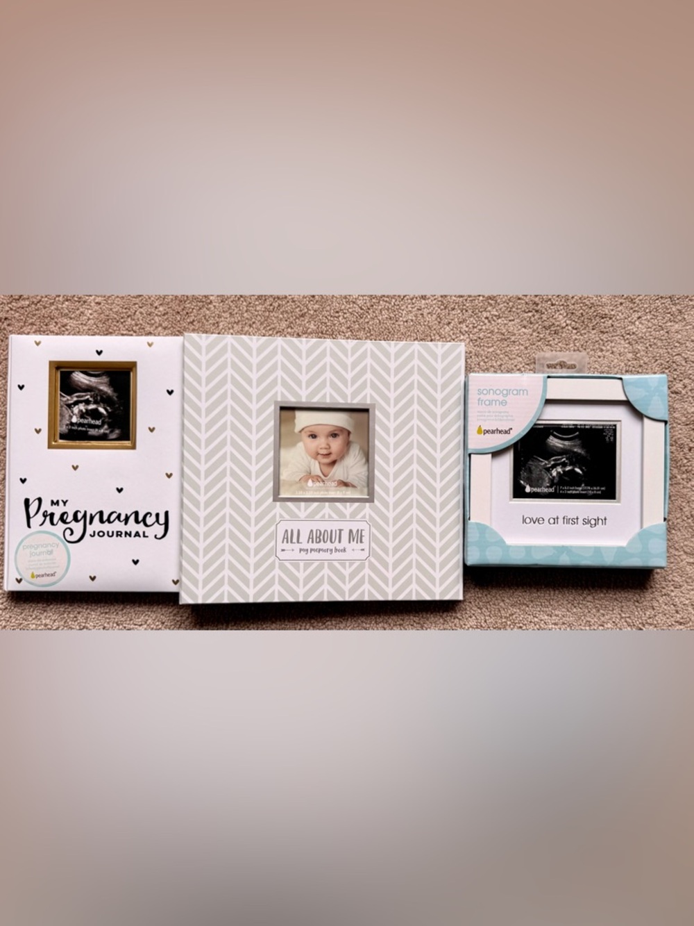 Pearhead Love at First Sight Sonogram Frame - Blue